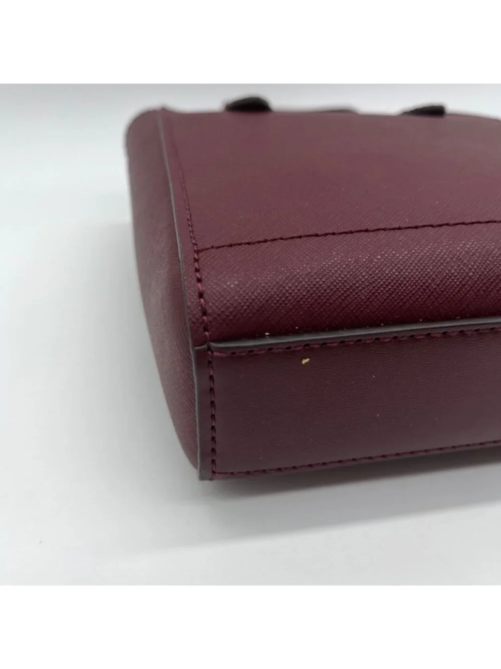 Michael Kors Burgundy Saffiano Leather Crossbody Bag